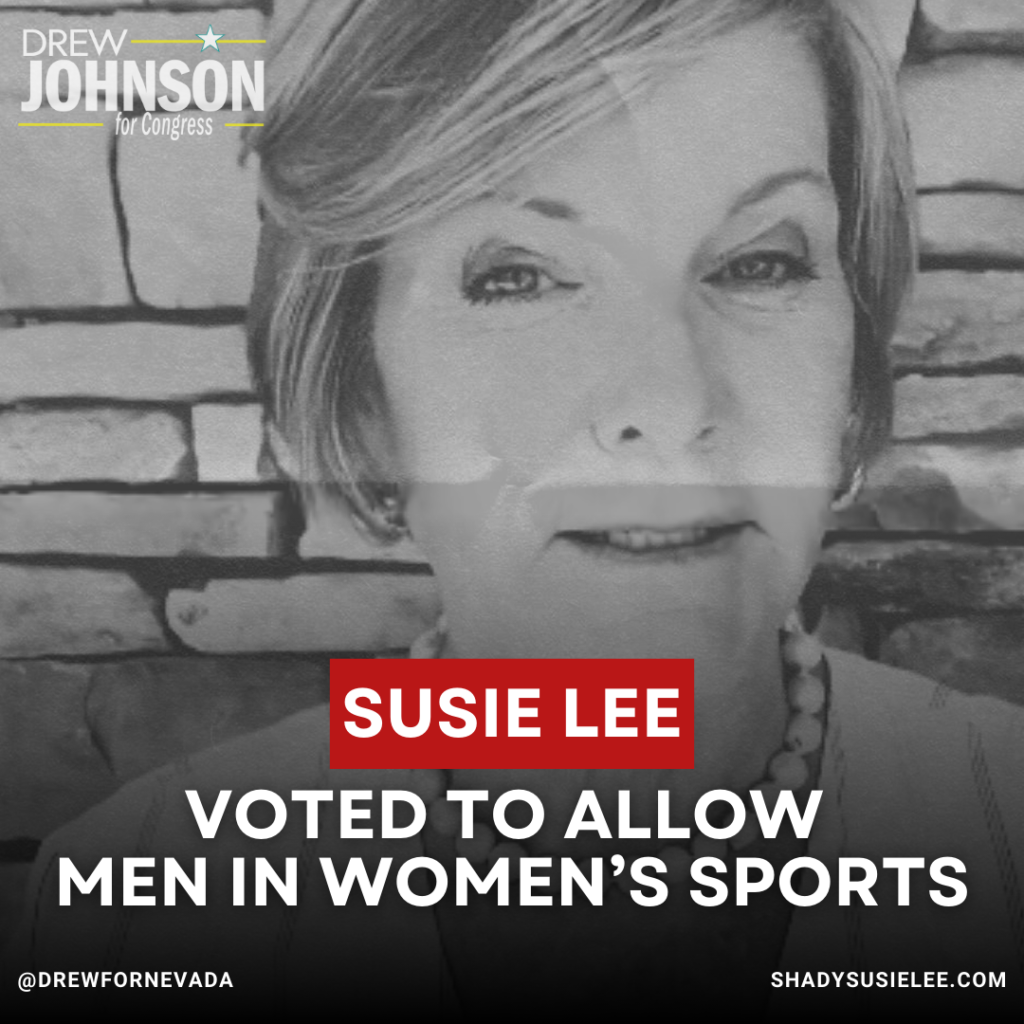 Nevada Congresswoman Susie Lee voted to allow men in women's sports.