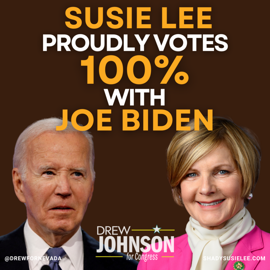 Nevada Representative Susie Lee ignored President Biden's failing mental health and put party politics over Nevadan's needs.